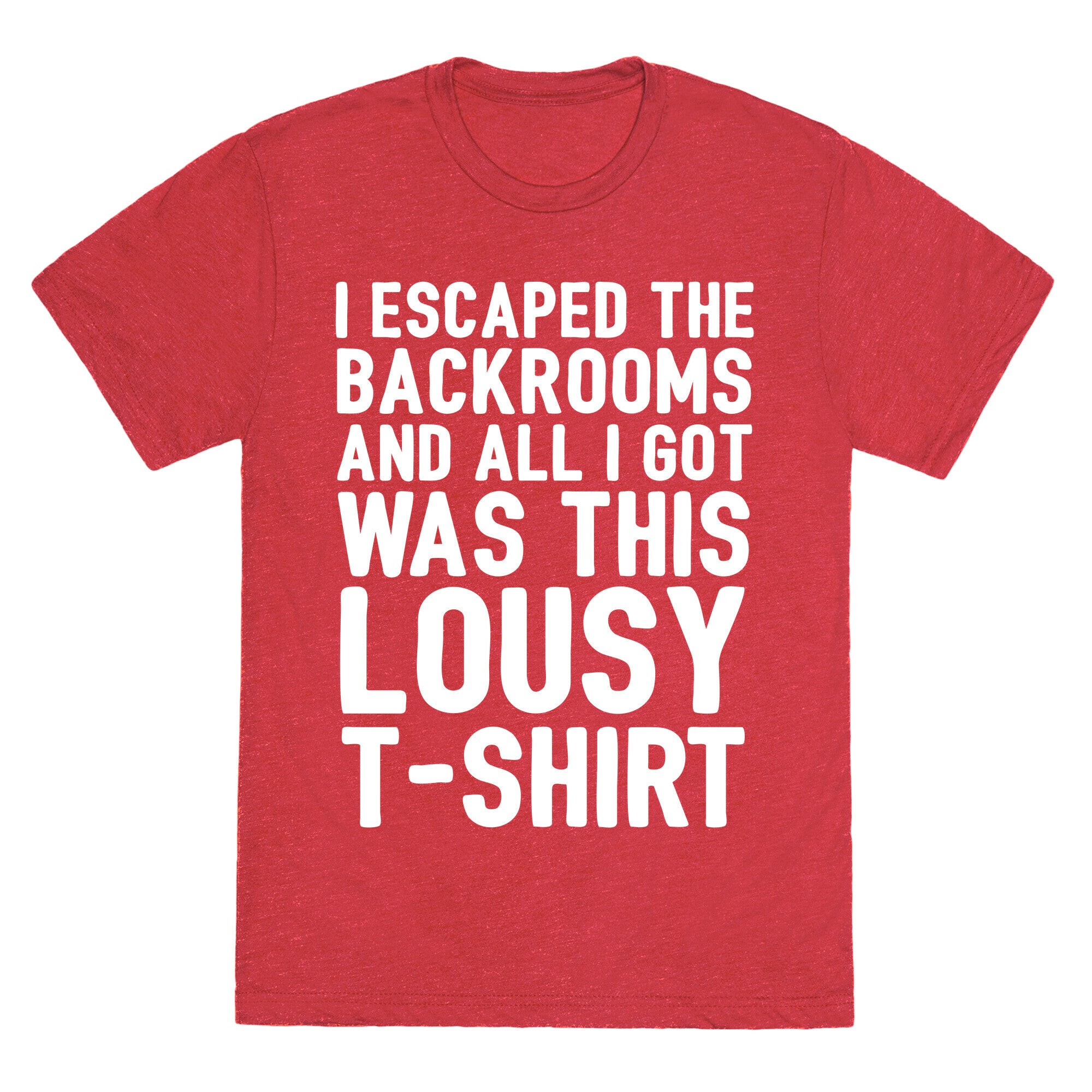 I Escaped The Backrooms And All I Got Was This Lousy T-Shirt Unisex Triblend Tee